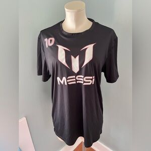 NWT Black Messi / inter Miami Graphic active T-Shirt Jersey